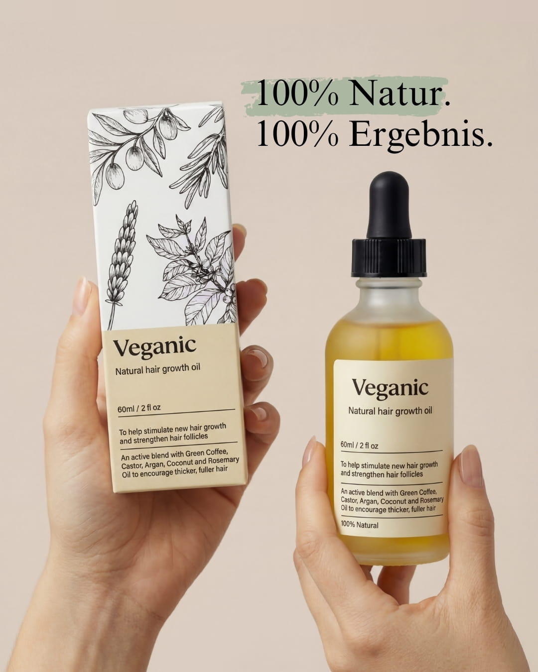 2x Veganic Haaröl