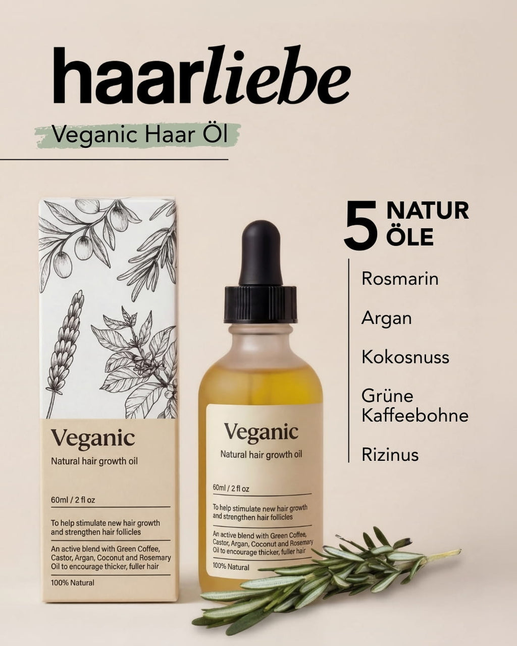 2x Veganic Haaröl